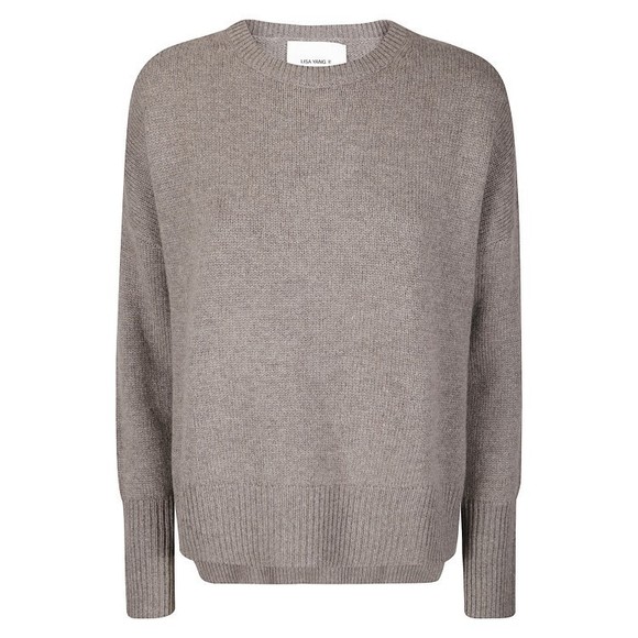 Lisa Yang Cashmere Knit Sweater With Contrast Trim And Oversized